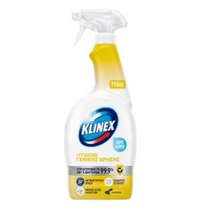 KLINEX HYGIENE ΚΑΘΑΡΙΣΤΙΚΟ SPRAY ΓΕΝΙΚΗΣ ΧΡΗΣΗΣ ΛΕΜΟΝΙ ΧΩΡΙΣ ΧΛΩΡΙΟ 750ml - Image 1