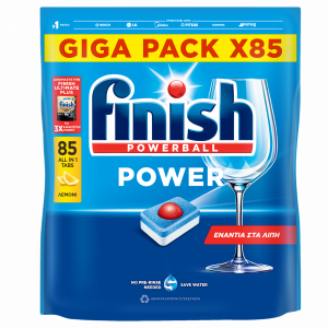 FINISH POWERBALL 85 ΤΑΜΠΛΕΤΕΣ ALL IN ONE LEMON - Image 1