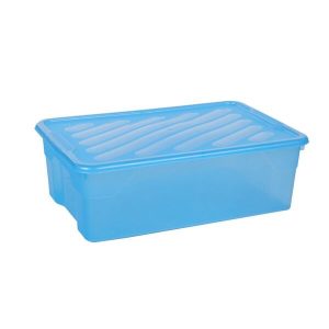 HOMEPLAST ΠΛΑΣΤΙΚΟ ΚΟΥΤΙ ΦΥΛΑΞΗΣ ΡΗΧΟ 43L ΧΡΩΜ/ΣΤΟ ΜΕ ΚΑΠΑΚΙ - Image 1