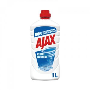 AJAX ΥΓΡΟ ΠΑΤΩΜΑΤΟΣ 1L ΑΣΠΡΟΣ ΣΙΦΟΥΝΑΣ - Image 1