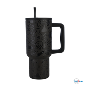 ESTIA STRAW TUMBLER XL StA 900ml NOIR ECHO - Image 1