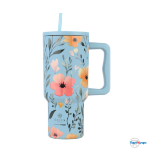 ESTIA STRAW TUMBLER XL StA 900ml SKY GARDEN - Image 1