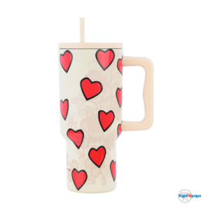 ESTIA STRAW TUMBLER XL StA 900ml TENDER LACE - Image 1
