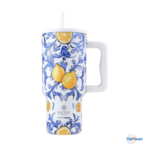 ESTIA STRAW TUMBLER XL StA 900ml AMALFI COAST - Image 1
