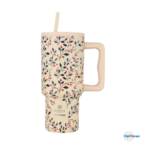 ESTIA STRAW TUMBLER XL StA 900ml  BLOOM BEIGE - Image 1