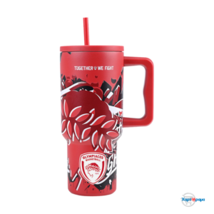 ESTIA STRAW TUMBLER XL StA 900ml OLYMP. TOGETHER WE FIGHT - Image 1