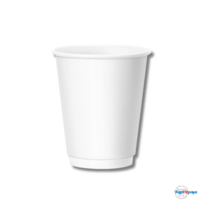 ΠΟΤΗΡΙ ΔΙΠΛΟΤΟΙΧΟ 12oz  ΛΕΥΚΟ  25 ΤΕΜ - Image 1